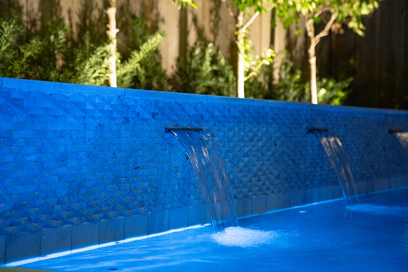 Hogue backyard landscape installation West U Houston