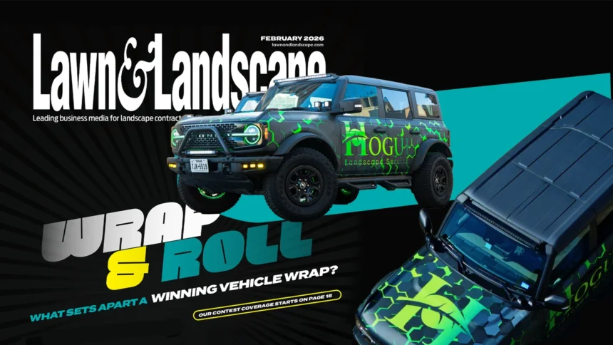Hogue Landscape Services Featured in Lawn & Landscape for Fleet Branding and Vehicle Wrap Design