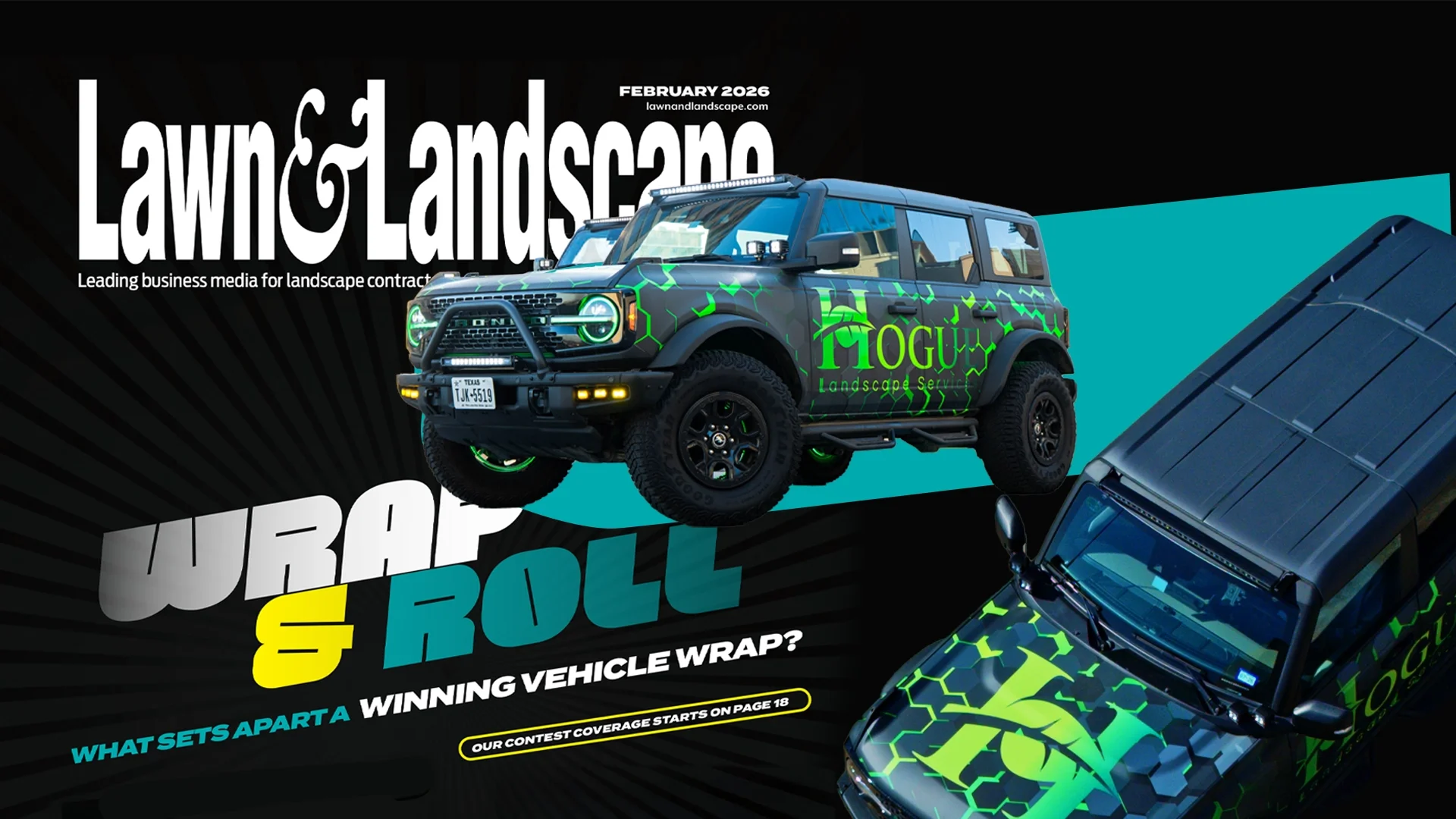Hogue Landscape Services Featured in Lawn & Landscape for Fleet Branding and Vehicle Wrap Design